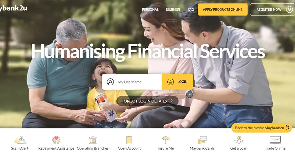 Log Masuk ke Maybank2u