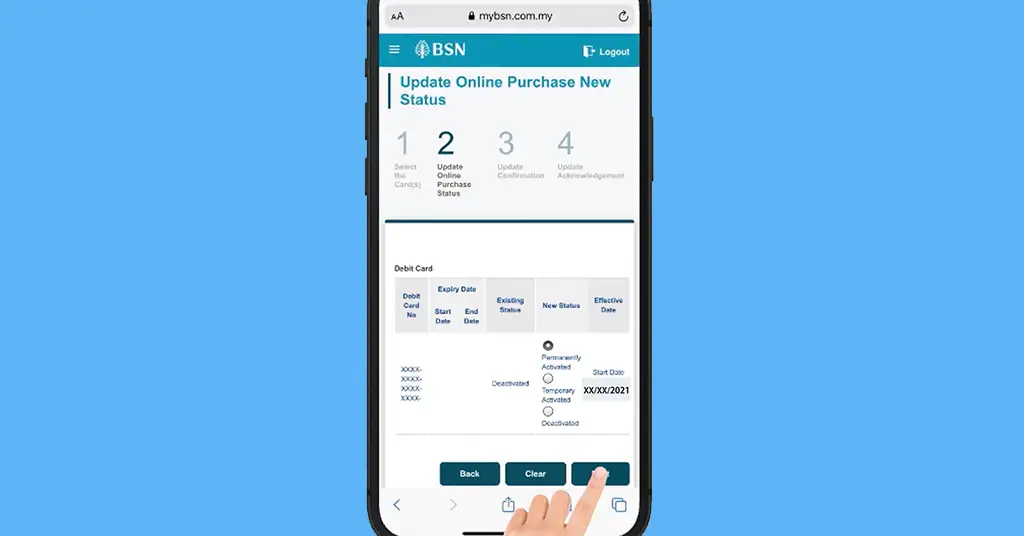 Cara Aktifkan Kad Kredit BSN Online MyBSN