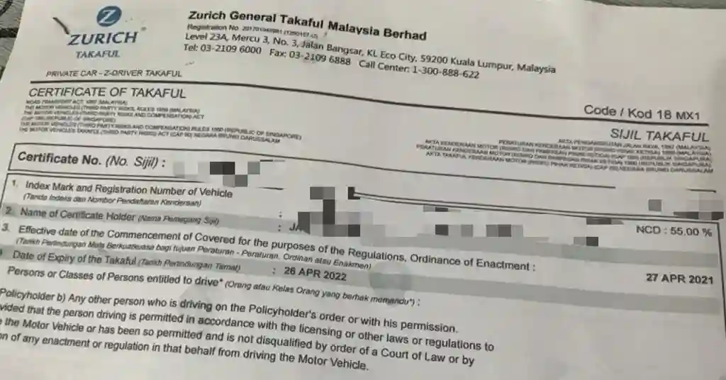 Dokumen Renew Insurans Kereta Zurich Dokumen Renew Insurans Kereta Zurich
