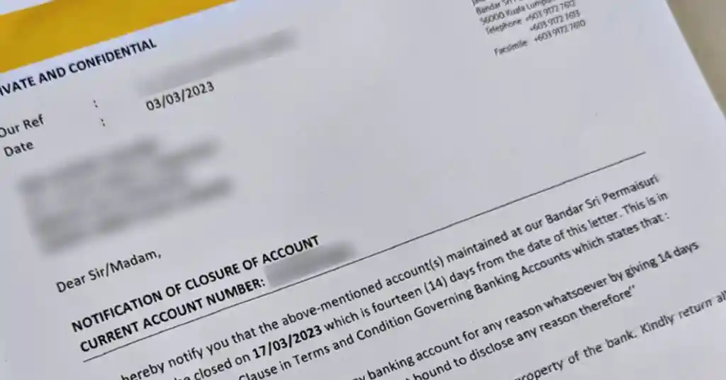Dokumen Tutup Akaun Maybank Si Mati