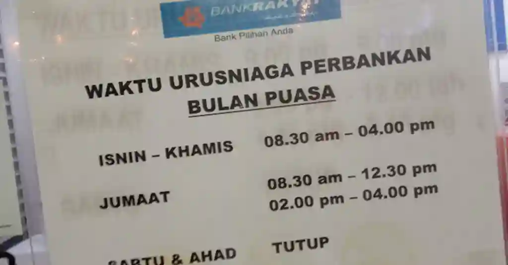 Waktu Operasi Cawangan Bank Rakyat Waktu Operasi Cawangan Bank Rakyat