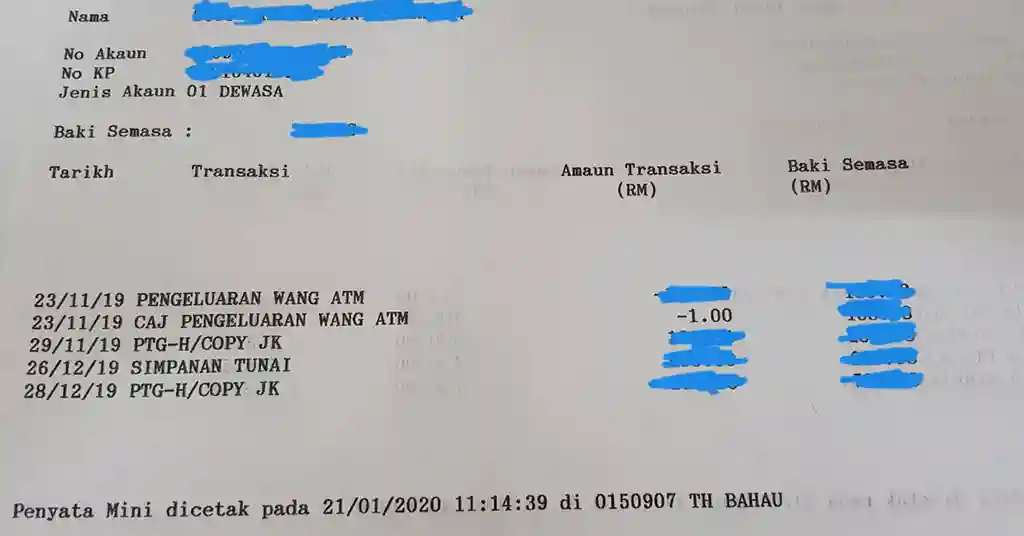 Cara Membaca dan Menganalisis Penyata Mini Cara Membaca dan Menganalisis Penyata Mini